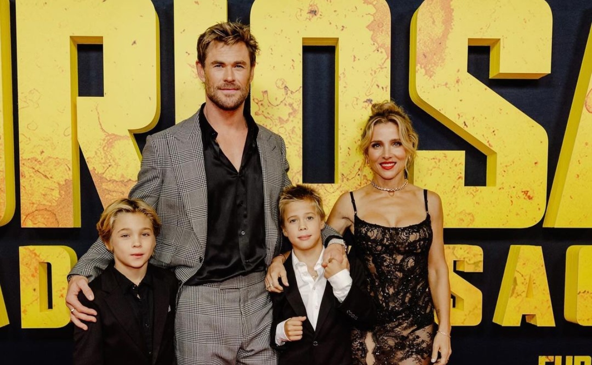 Chris Hemsworth y Elsa Pataky posan por primera vez junto a sus mellizos 