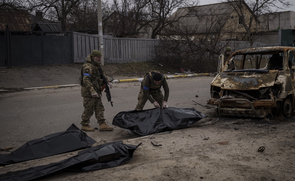 Seis cadáveres calcinados, seis historias de horror en Bucha, Ucrania
