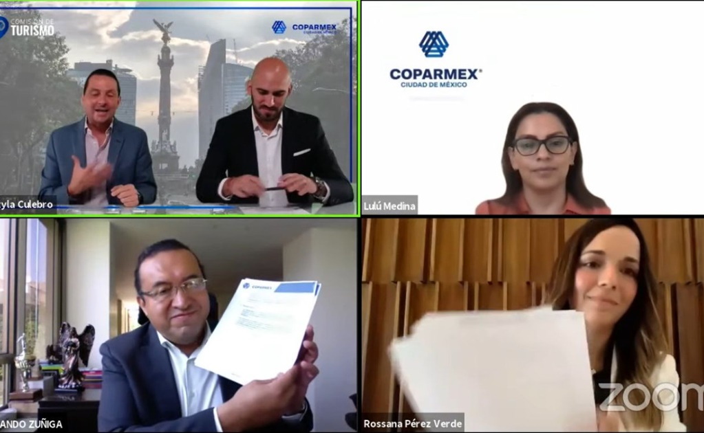 Coparmex-CDMX firma convenio de colaboración para reactivar empresas turísticas