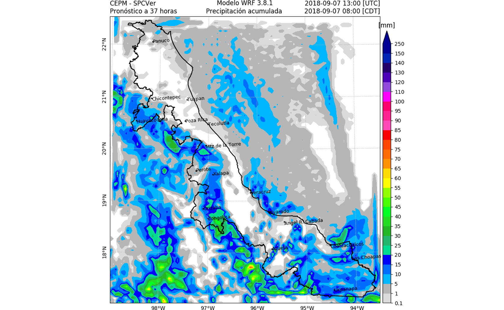 Pronostican mañana y noche lluviosa en Veracruz