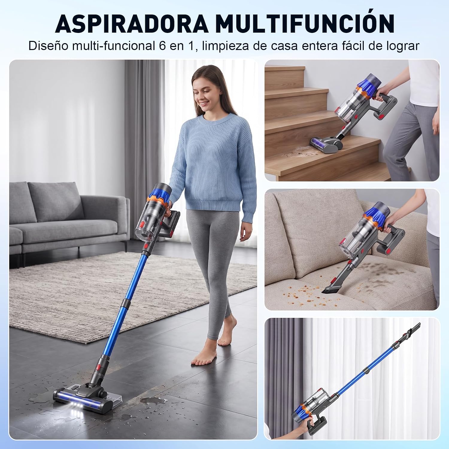 Aspiradora inalámbrica Stqusti 2 en 1 - Foto 1