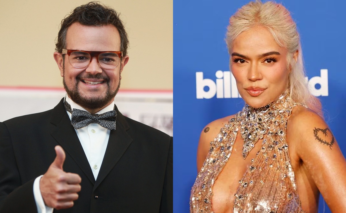 Aleks Syntek se mete con "La Bichota"; tira discos de Karol G al inodoro