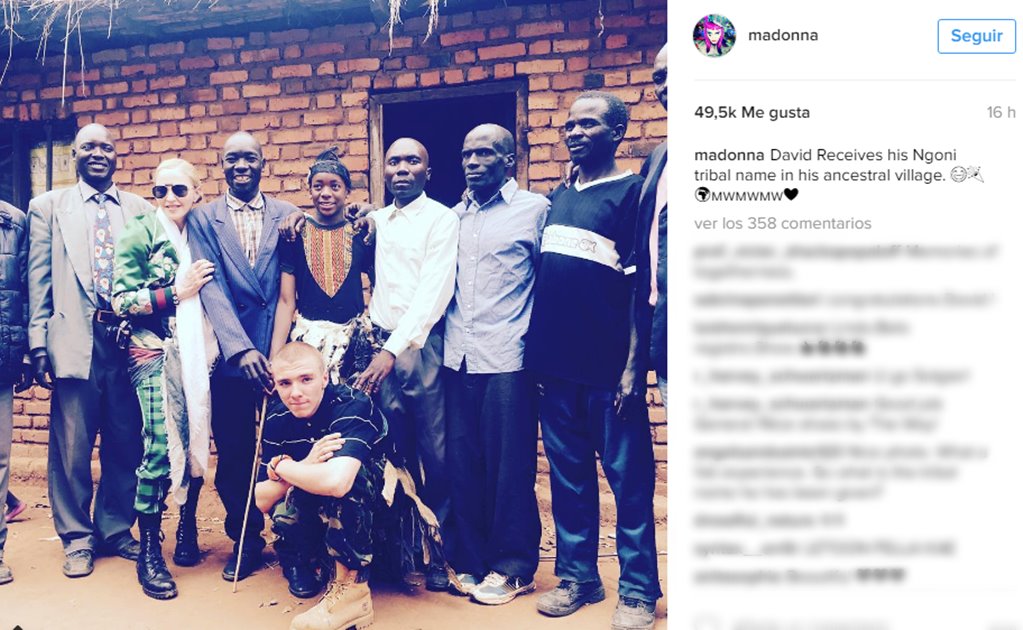 Madonna visita Malaui con sus hijos