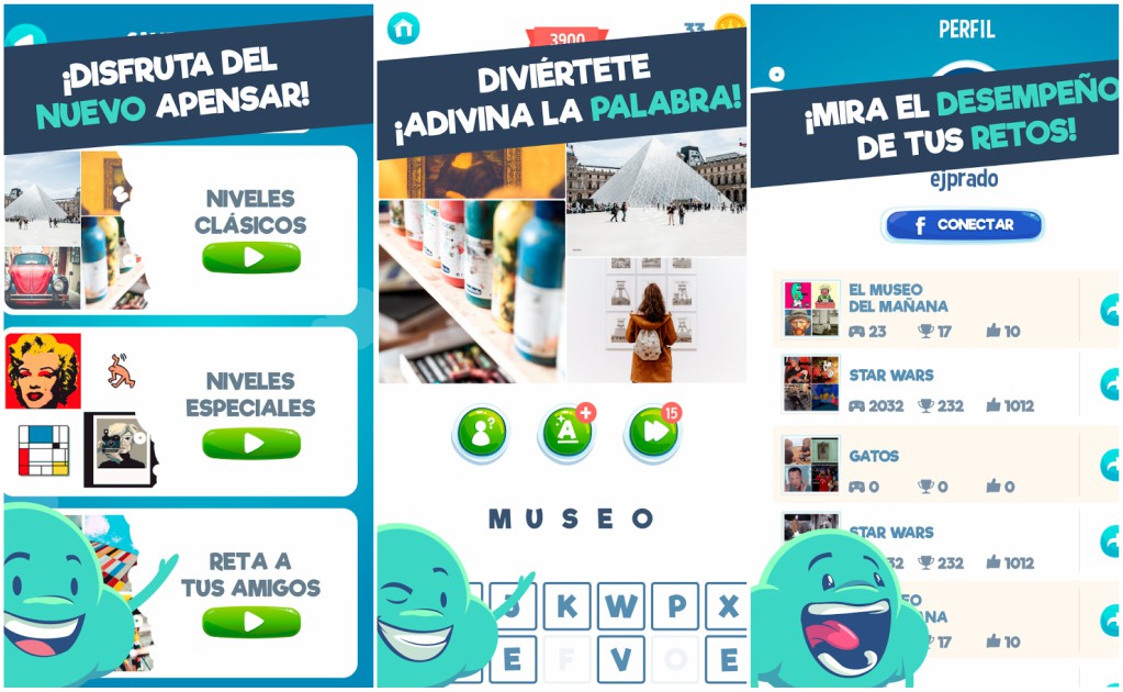 Apensar, integra gifs y la posibilidad de crear niveles propios