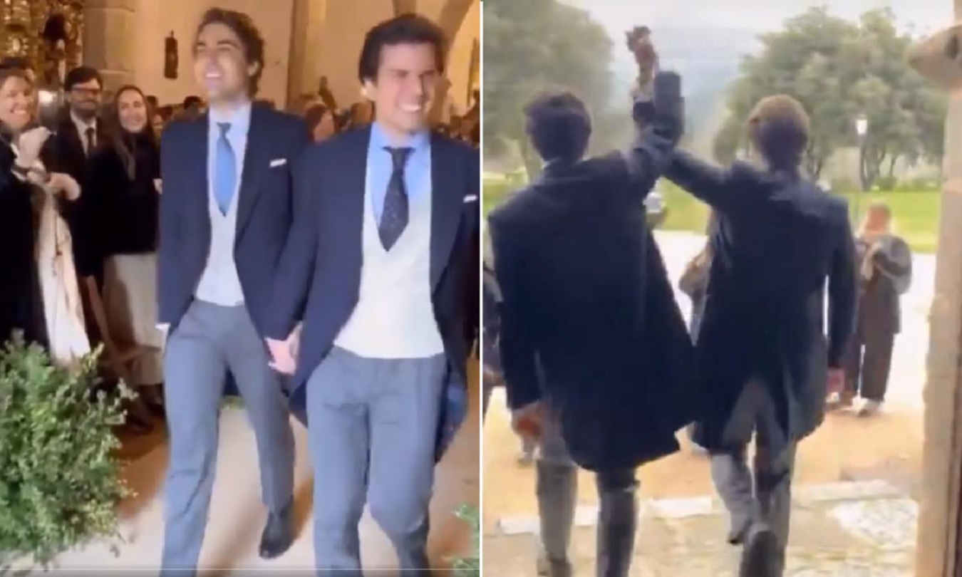 VIDEO: Fiesta de matrimonio gay en capilla católica desata escándalo en España