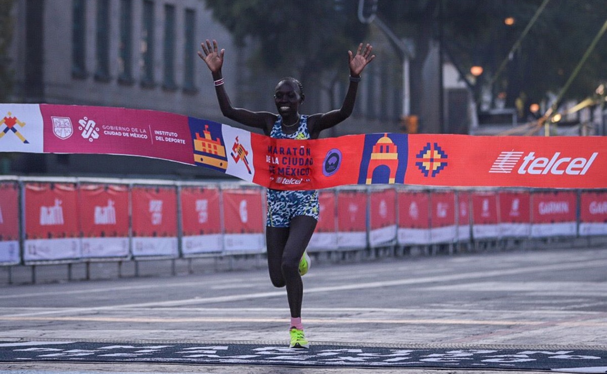 Lucy Cheruiyot impone nuevo récord en la Maratón de la Ciudad de México