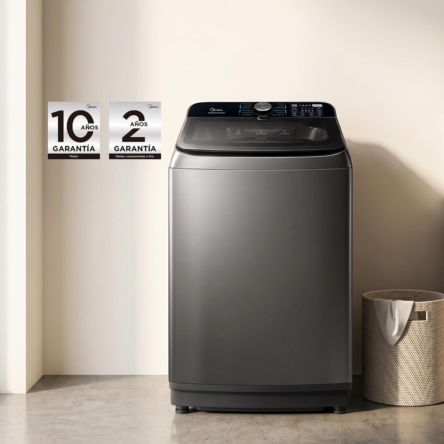 Midea MA512W16/T Lavadora Automática Carga Superior - Foto 1