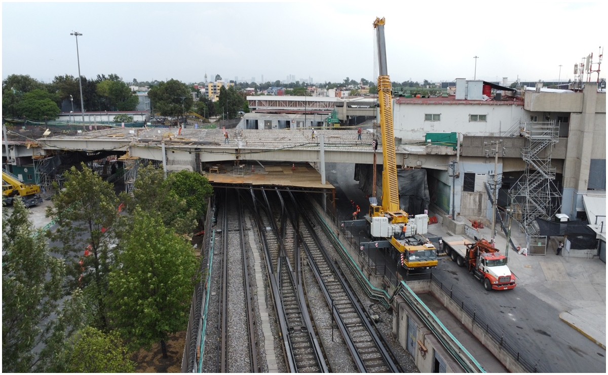 Concluye montaje de 31 trabes en la línea 9 del Metro: Sobse