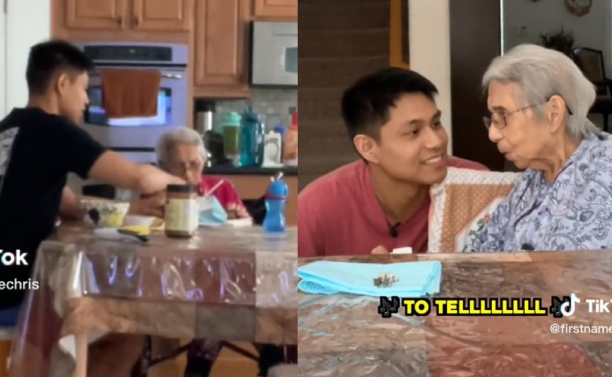 Joven que cuida a su abuelita de 96 años y conmueve las redes sociales