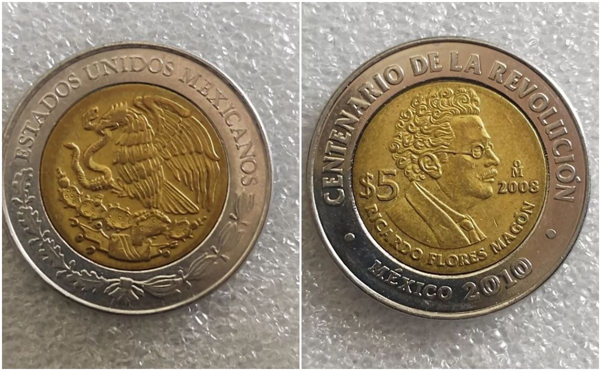 Moneda conmemorativa de Ricardo Flores Magón por la Revolución vale hasta $122,000 pesos