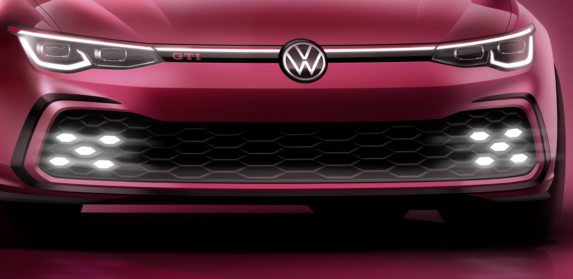 Este es el primer adelanto oficial del Volkswagen Golf GTI 2021