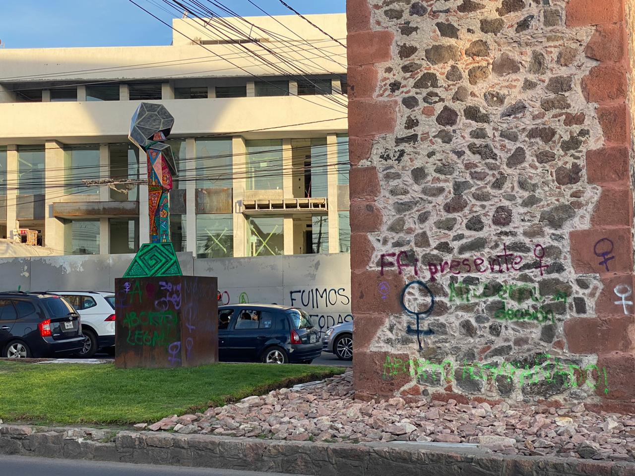 Este es el saldo de los daños ocasionados por la marcha pro aborto en Querétaro