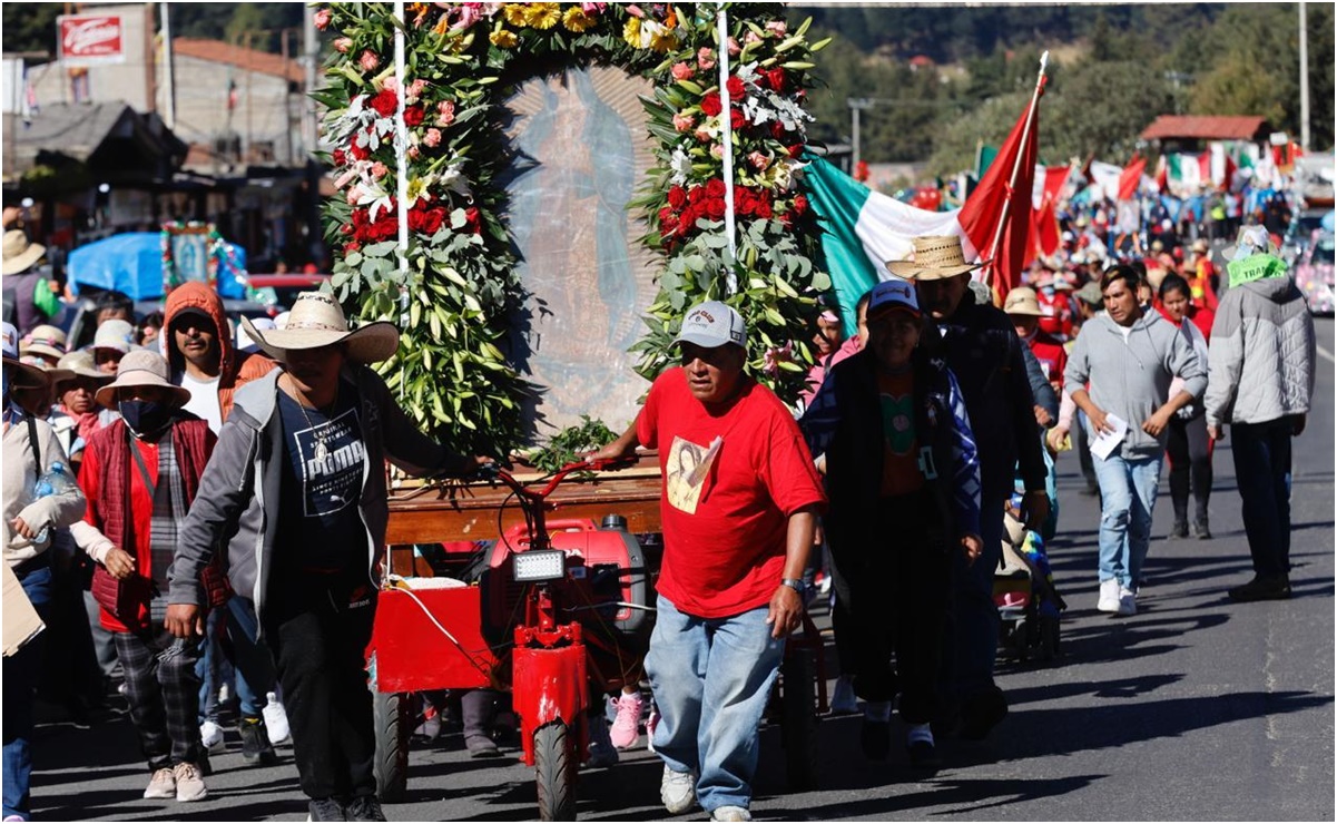¡A buen ritmo! Miles de peregrinos transitan con normalidad rumbo a la Basílica de Guadalupe. Así va su marcha