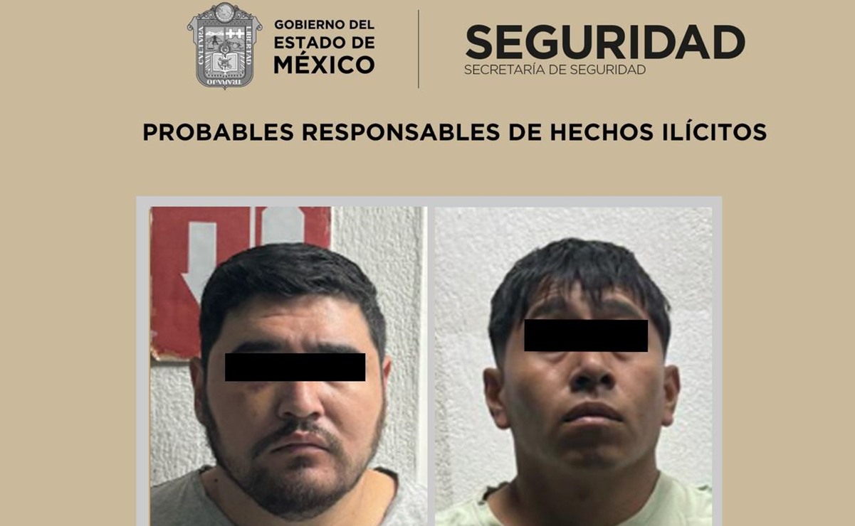 Detienen a dos presuntos culpables del homicidio de un policía de Huehuetoca, Estado de México