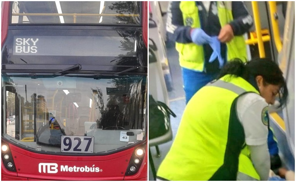 Fallece pasajero a bordo del Metrobús de Línea 7