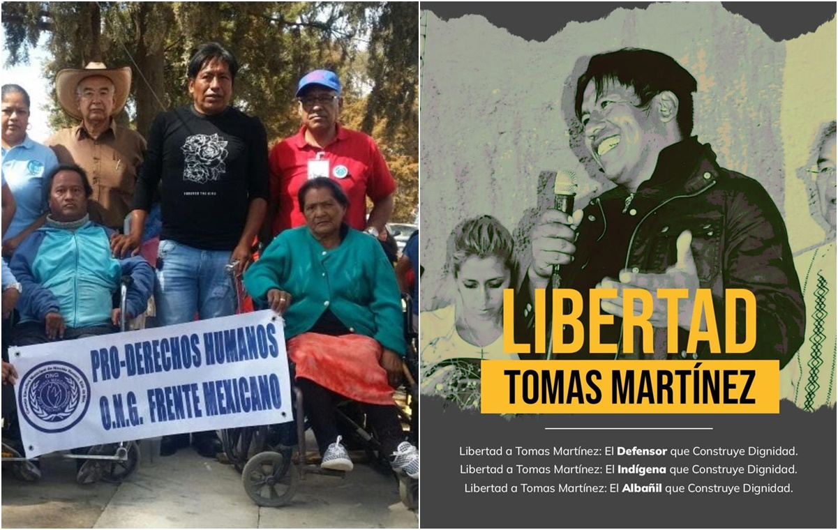 Piden libertad de albañil indígena preso, líder de su comunidad en Nicolás Romero