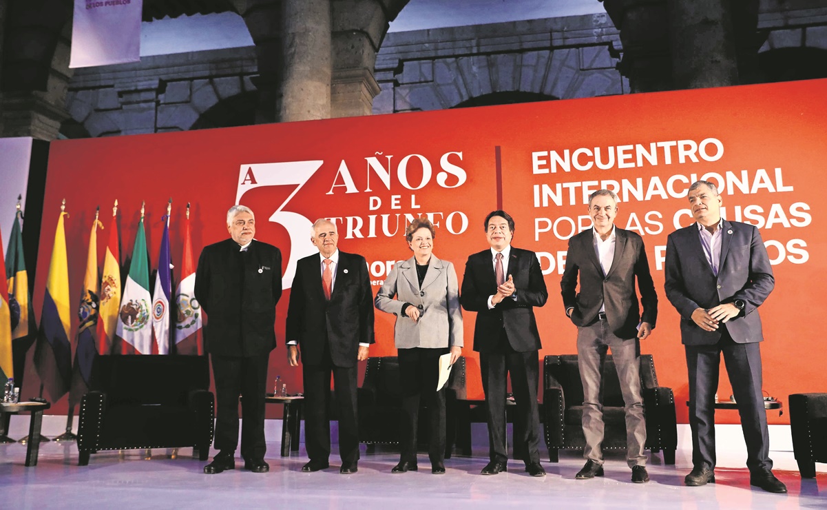 Reúnen a exlíderes de Iberoamérica para festejar a AMLO