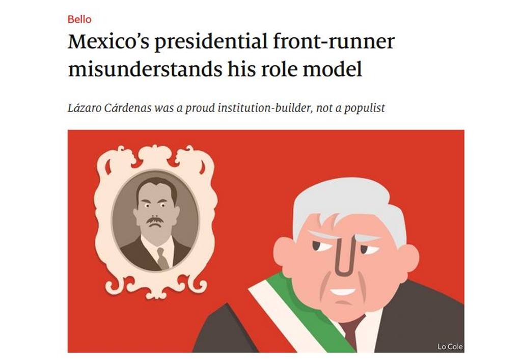 Con políticas populistas, AMLO se aleja del legado de Lázaro Cárdenas: The Economist