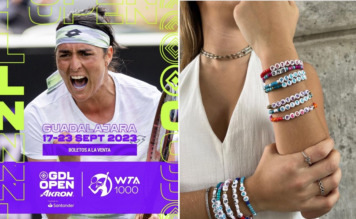 Guadalajara Open WTA 1000 presume friendship bracelets para intercambiar como en concierto de Taylor Switf