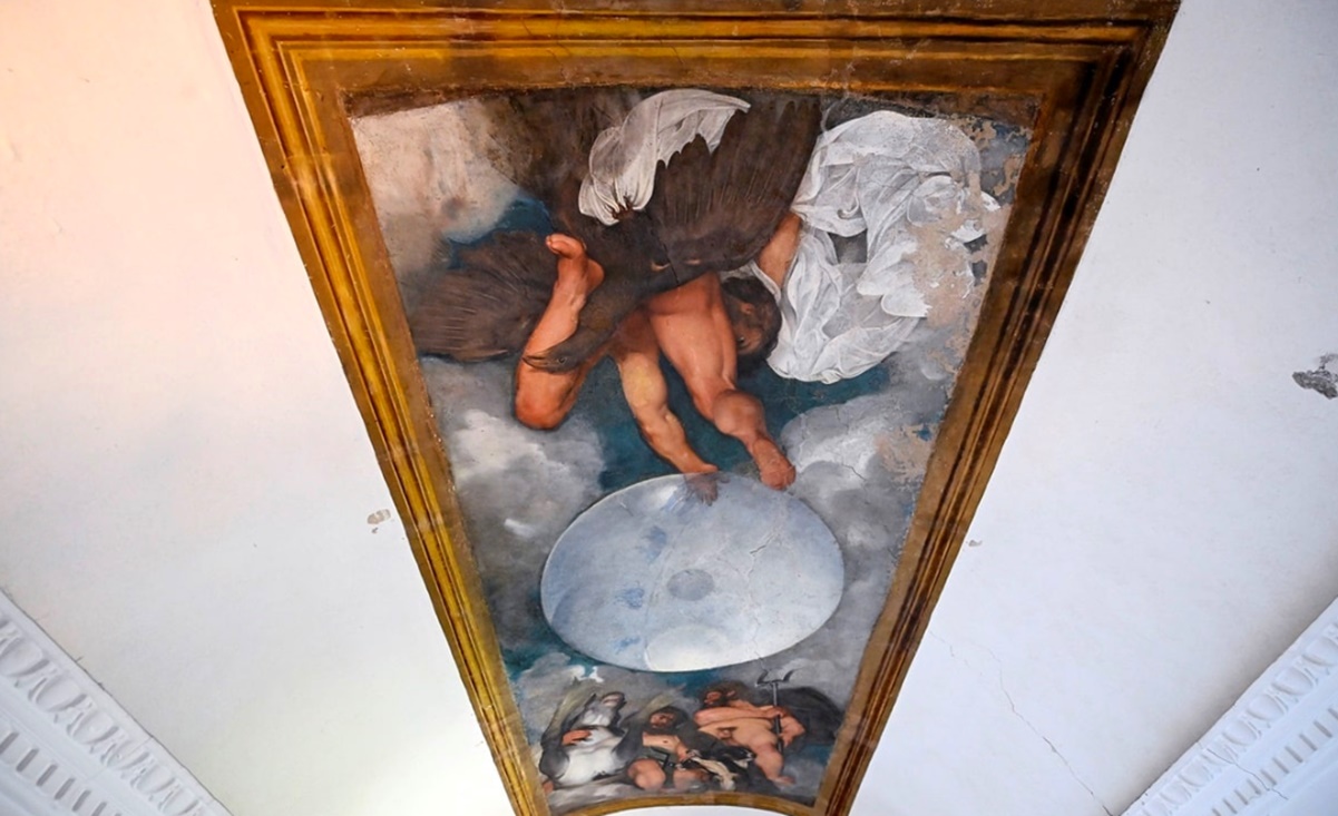Por falta de ofertantes, mansión con único mural de Caravaggio vuelve a subasta con descuento 