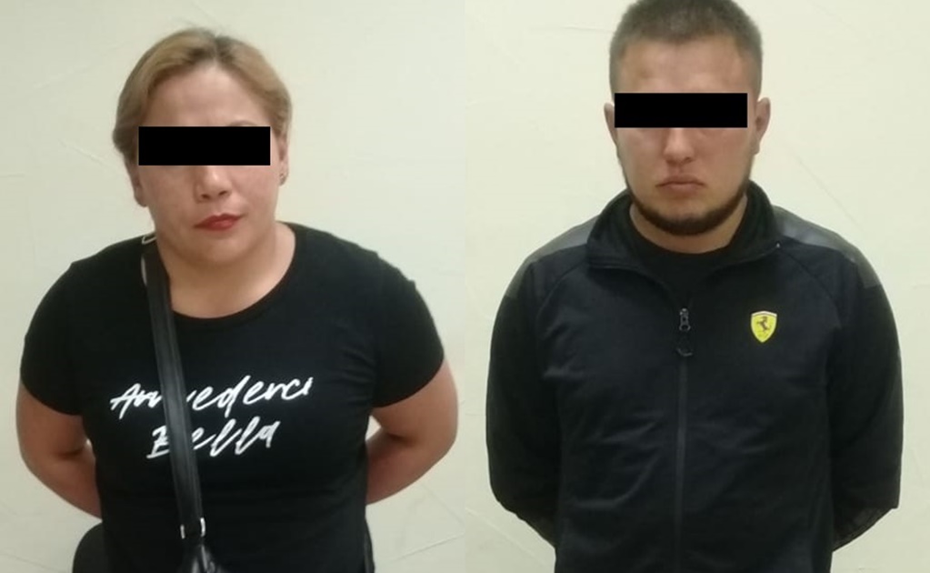 Detienen a pareja de colombianos por delito de robo en Monterrey