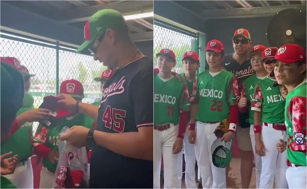 VIDEO: Joey Meneses sorprende con regalos a la Selección Mexicana de Pequeñas Ligas en Williamsport