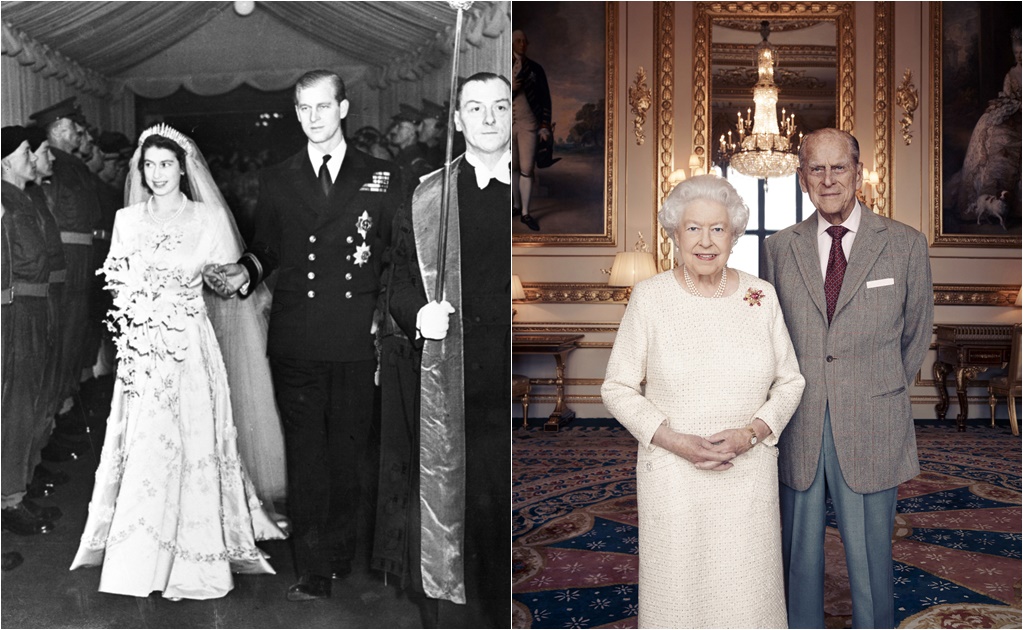 ​Difunden nuevo retrato de pareja real de Inglaterra por 70 aniversario de boda