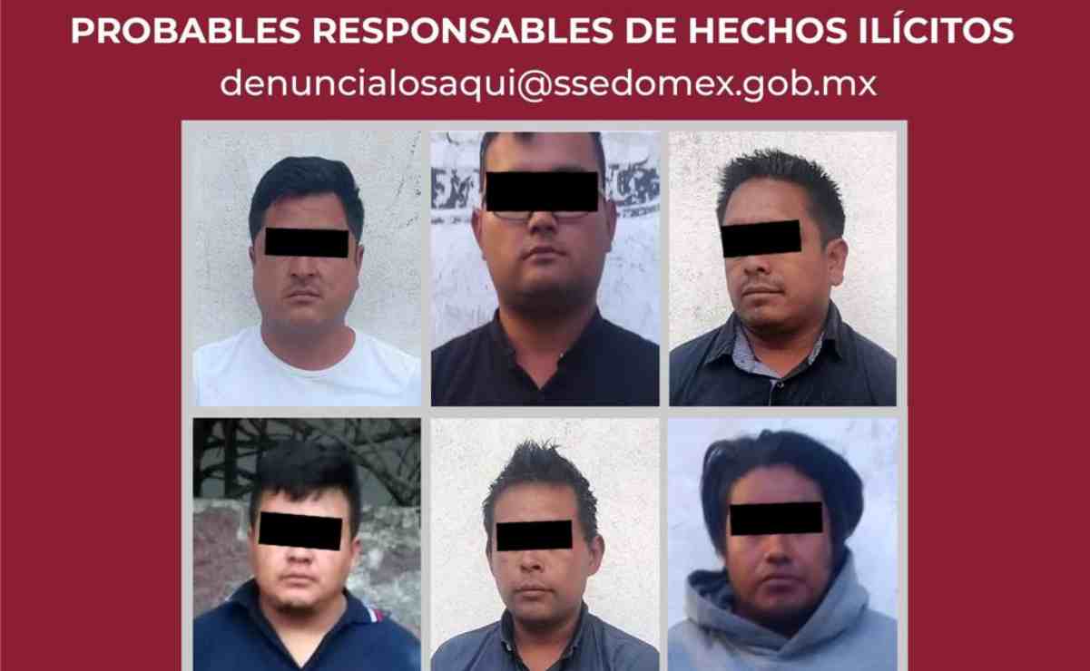 Caen 6 por robo con violencia a sujeto en el Edomex