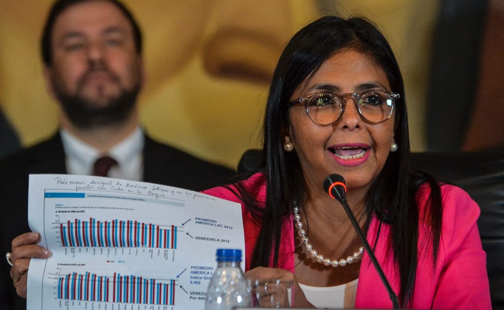 Asegura Delcy Rodríguez que Maduro ganará elecciones presidenciales