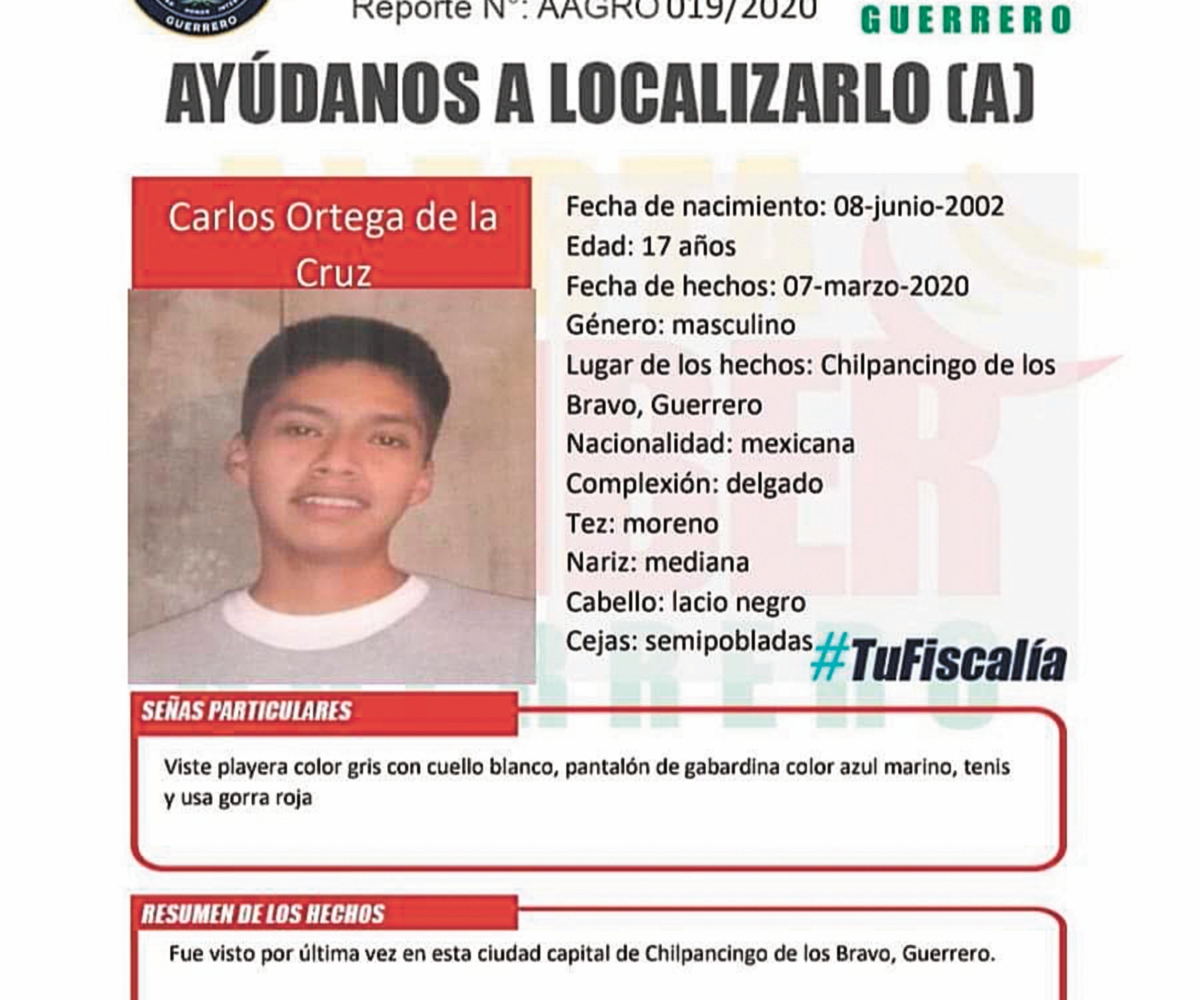 Activan alerta Amber por hijo de vocero de 43 normalistas