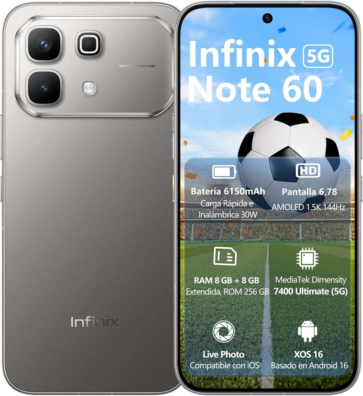 Infinix Celular Note 60 RAM 16GB