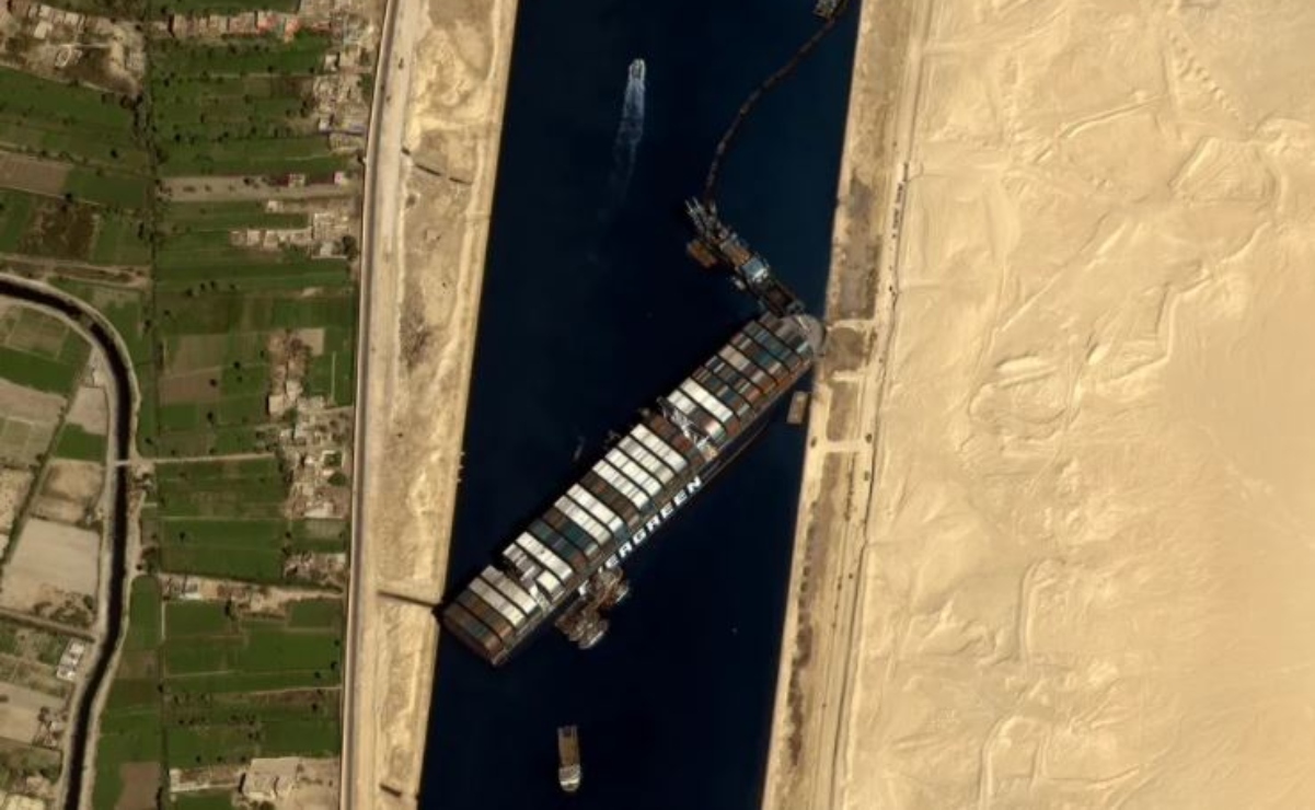 Encuentra al buque atascado en el Canal de Suez en Microsoft Flight Simulator