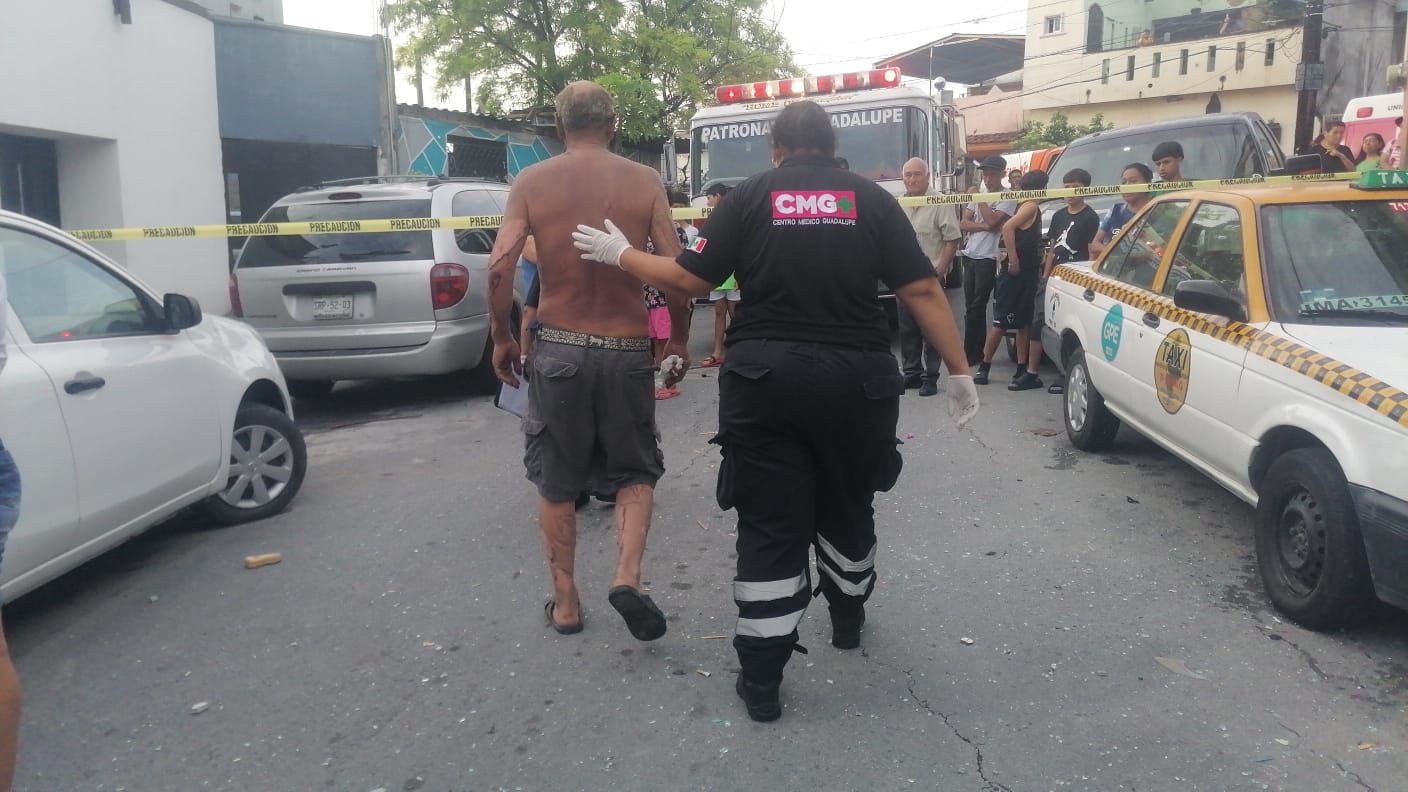 Explosión por acumulación de gas en Guadalupe, NL deja cinco heridos y daños materiales