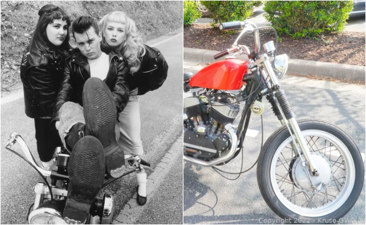 Subastan la moto que Johnny Depp usó en “Cry-Baby” 