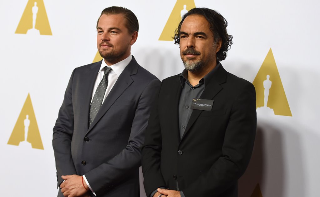 Iñárritu y DiCaprio llegan a almuerzo de nominados al Oscar