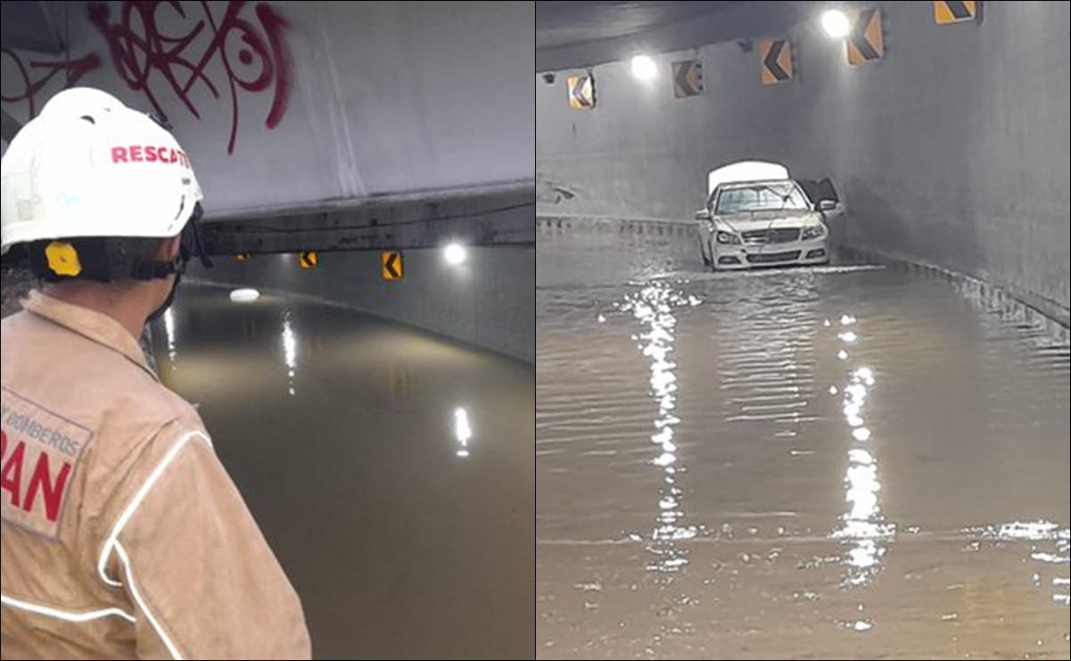Mueren 2 personas tras quedar atrapadas en túnel inundado por lluvia en Zapopan, Jalisco