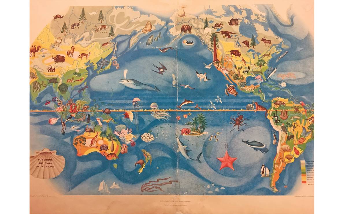 Así se conservan las huellas de la cartografía del Pacífico de Miguel Covarrubias