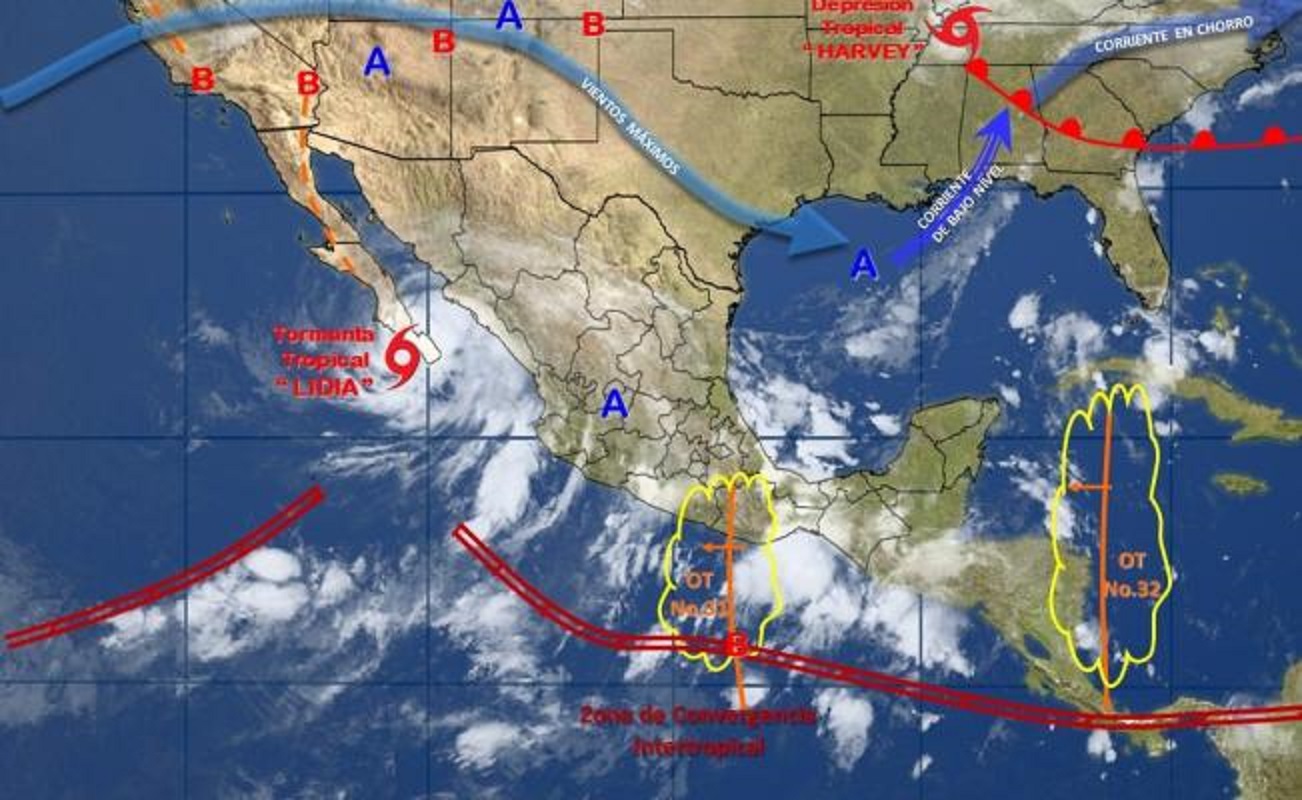 "Lidia” toca tierra en Puerto Cortés y Cabo San Lázaro, en BCS