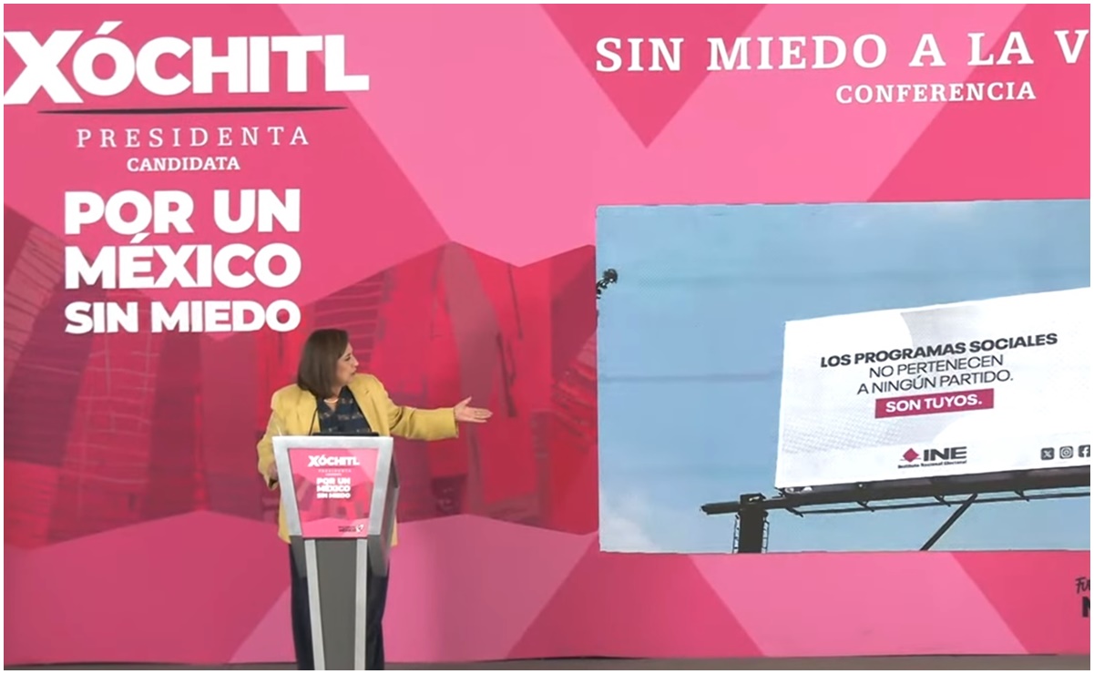 INE ordena a Xóchitl Gálvez bajar o modificar su conferencia por uso indebido del logotipo electoral