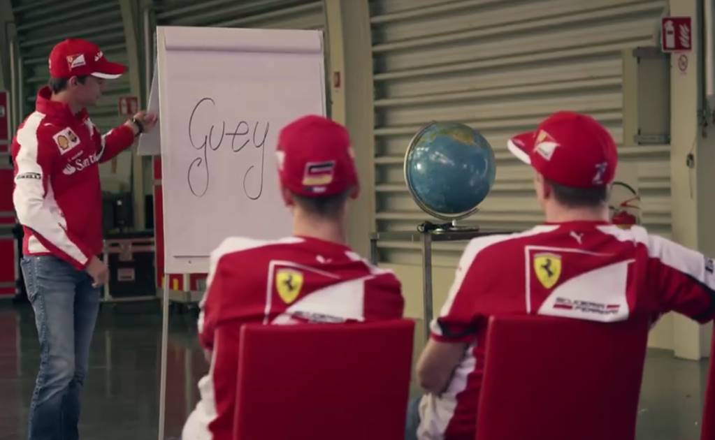 'Guti' da clases a Vettel y Kimi Raikkonen