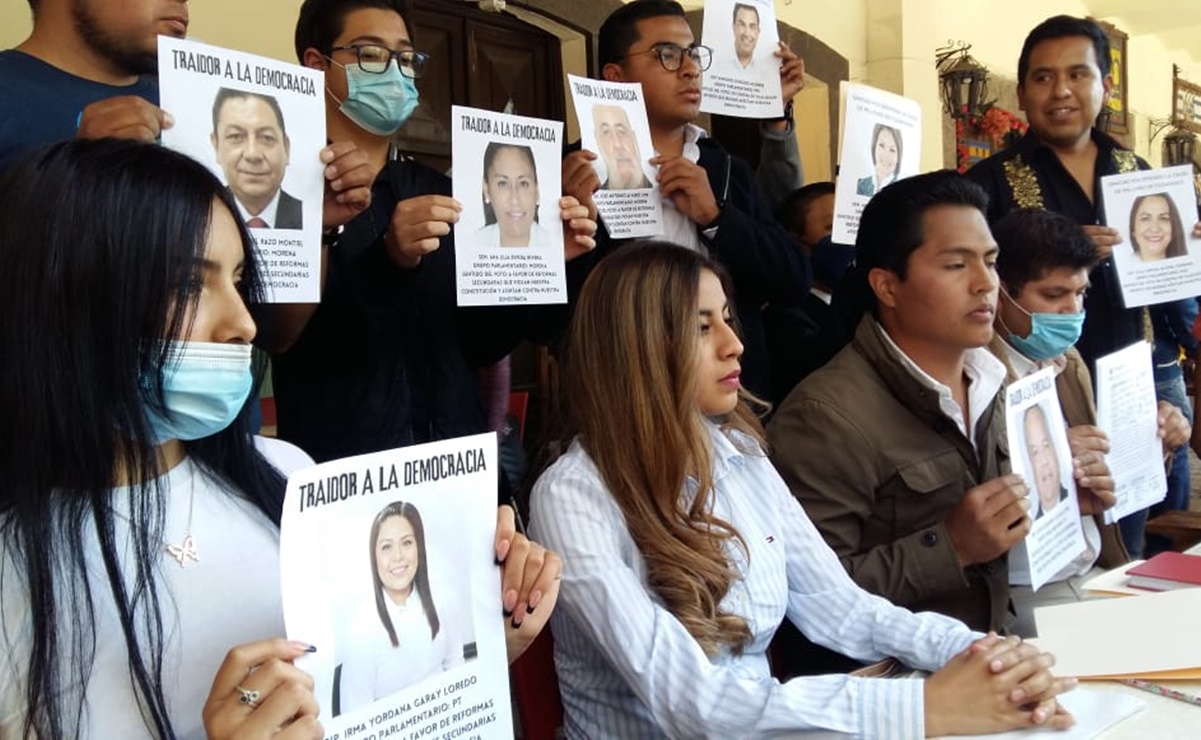 Jóvenes acusan amenazas por defender al INE en Tlaxcala