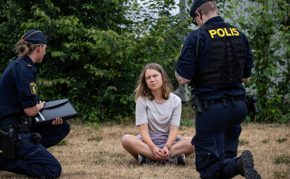 La activista Greta Thunberg comparece ante la justicia en Londres por alterar el orden público