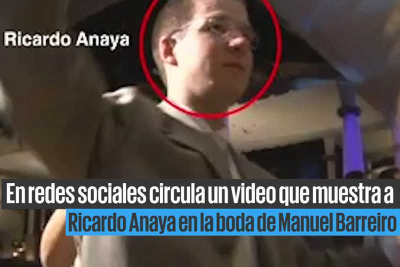 Video muestra a Ricardo Anaya en boda de Manuel Barreiro