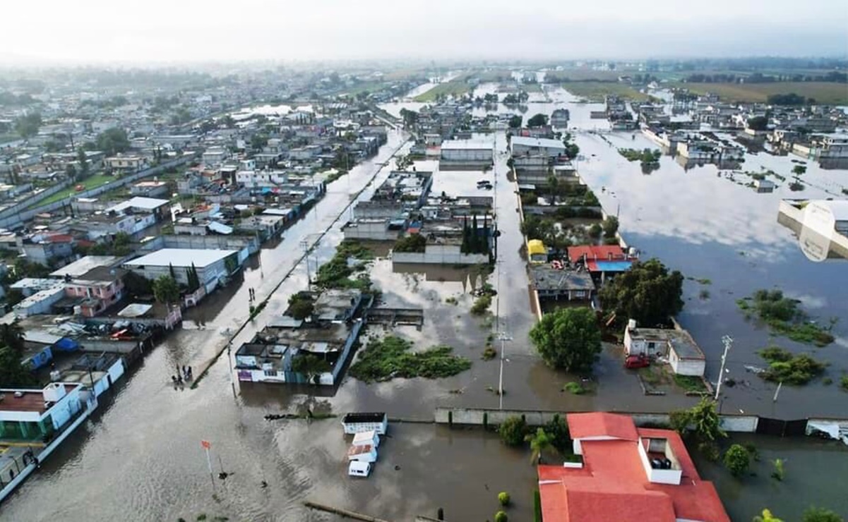 Por inundaciones, declaran zona de desastre a Tlahuelilpan, Hidalgo; aplican plan DN-III