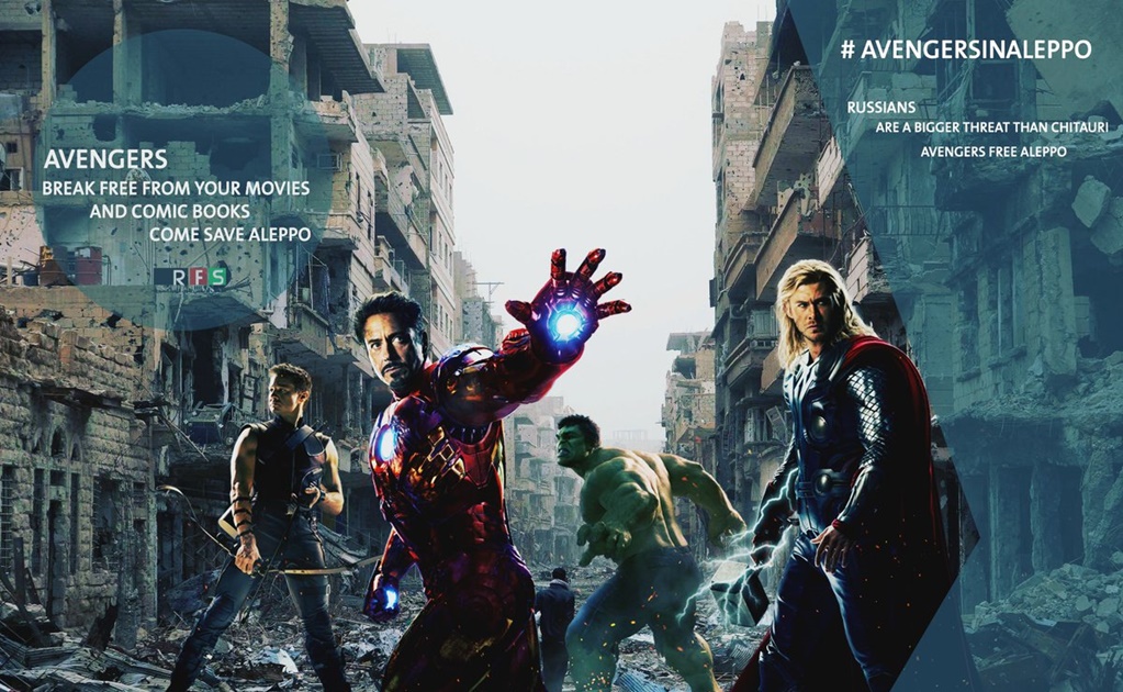 ¡Avengers, salven Aleppo!, piden activistas 