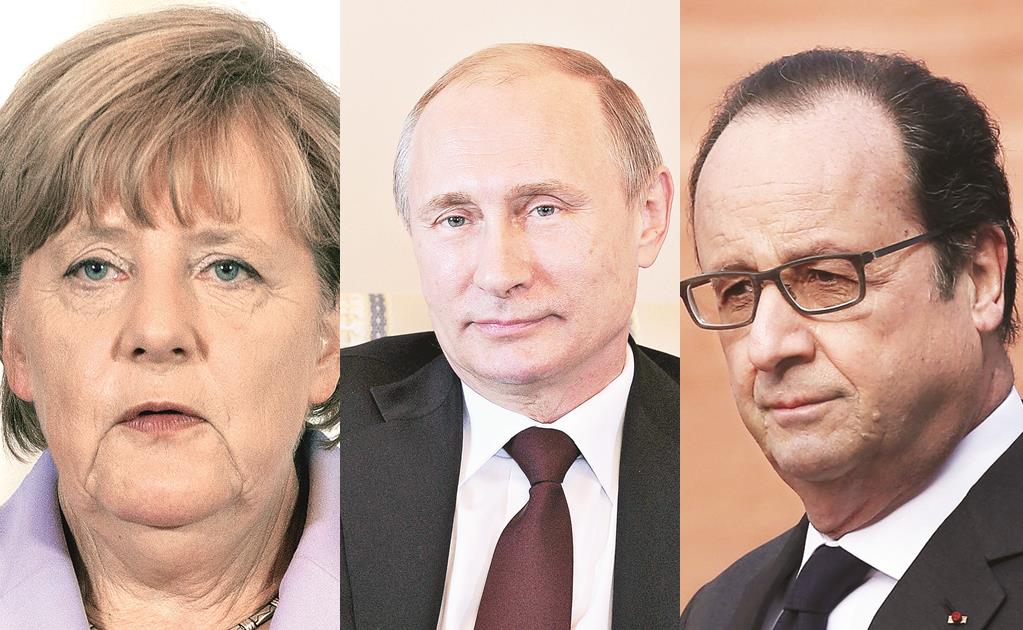 Putin, Hollande y Merkel abordarán crisis ucraniana en reunión 
