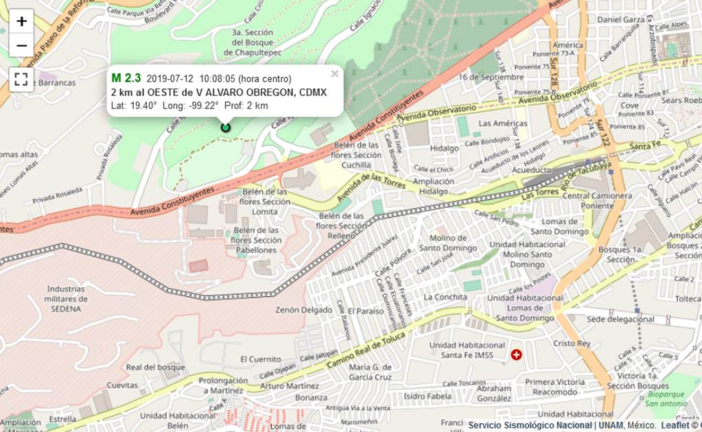 Reportan otro sismo en Álvaro Obregón; suman cuatro esta mañana en la CDMX