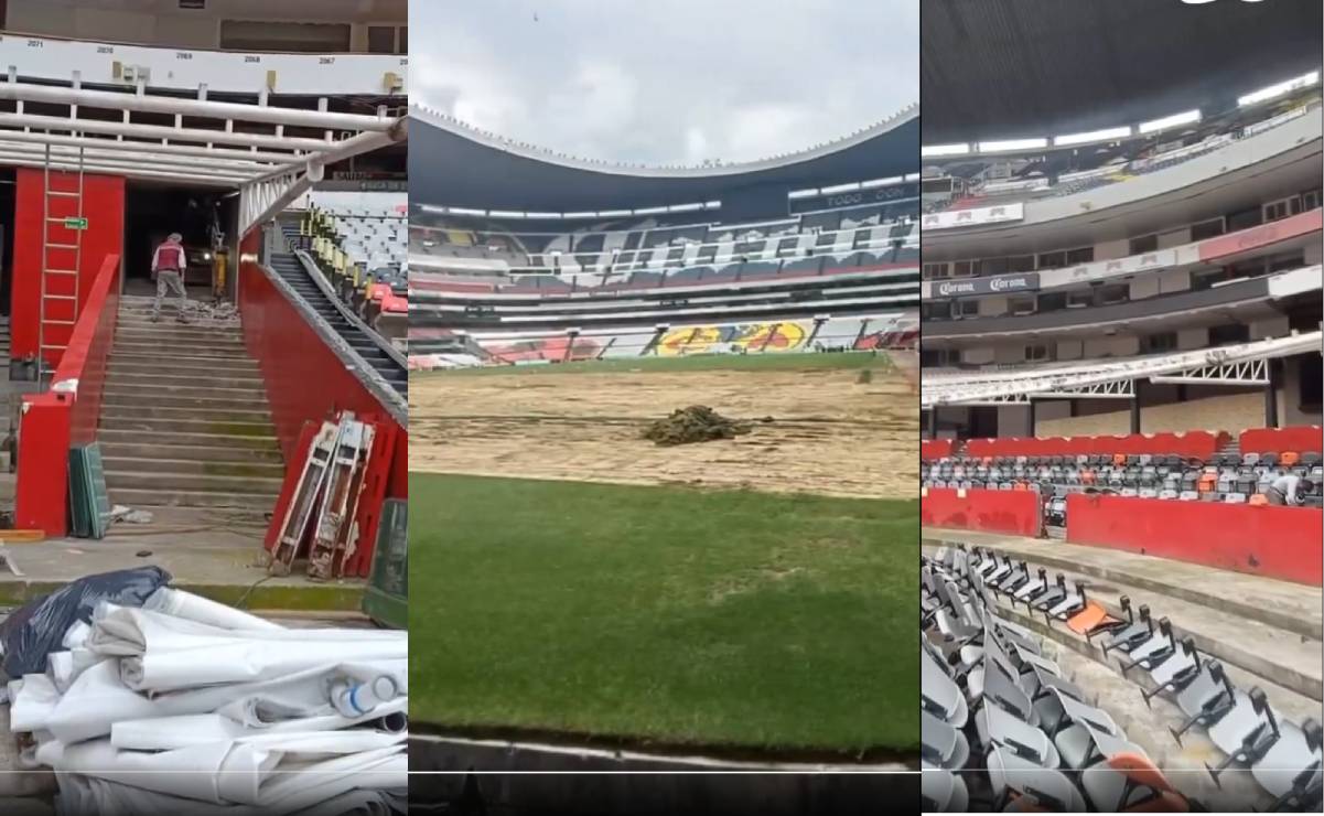 Filtraron imágenes de cómo va la remodelación del Estadio Azteca para el Mundial 2026