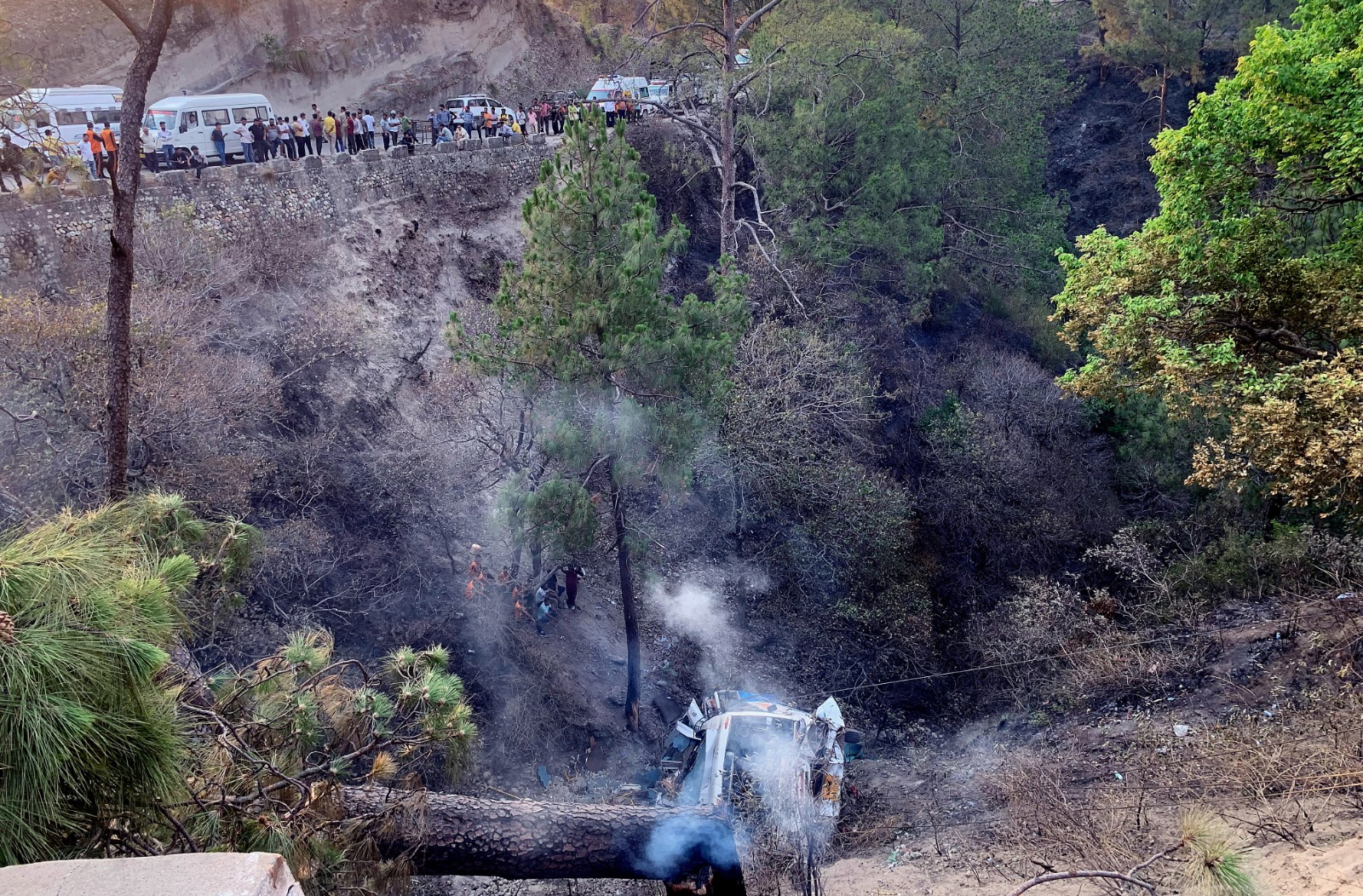 Tragedia en India. 21 personas pierden la vida después de que autobús cayera a barranco