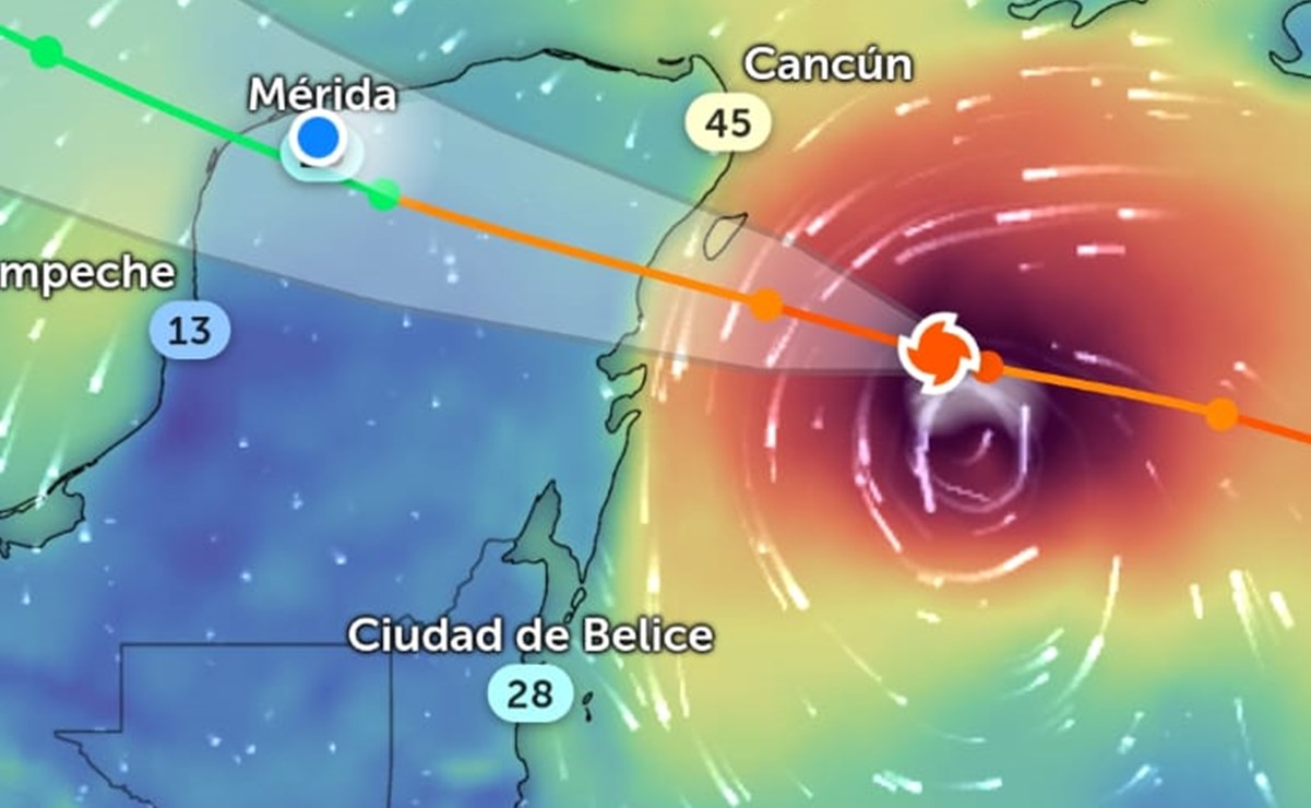 Huracán Beryl: reportan Alerta Roja en Yucatán